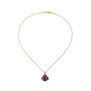 Plum Murano glass pendant necklace by Chama Navarro